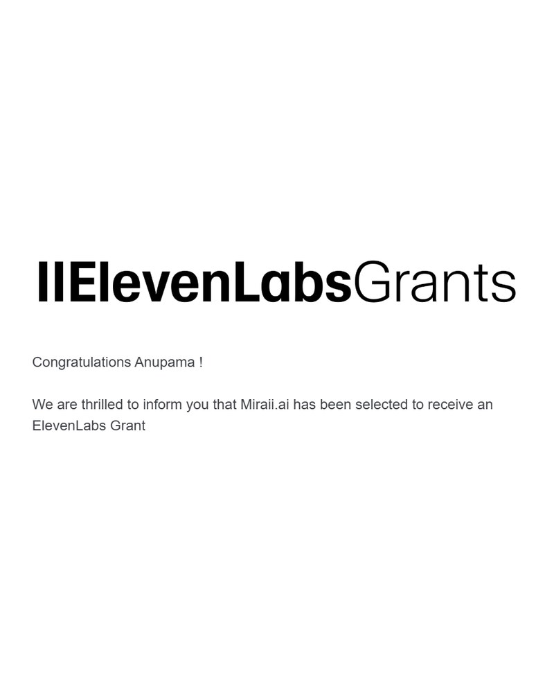 ElevenLabs — Grant Winner