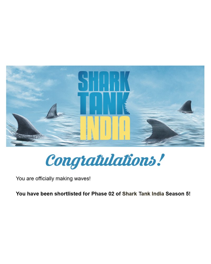 Shark Tank India — Selected for Phase 2, Season 5